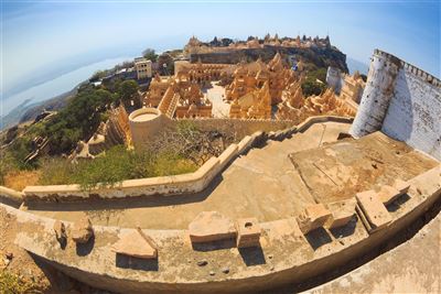 Jain Tempel auf dem Shatrunjaya Hügel